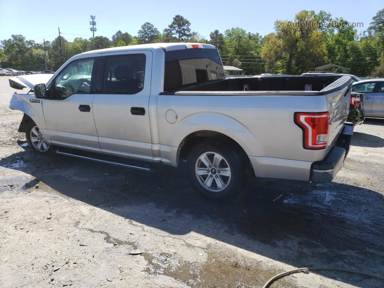 2017 Ford F150 Supercrew Silver vin: 1FTEW1C83HKD44739