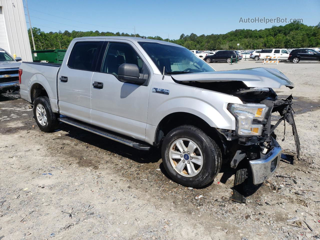 2017 Ford F150 Supercrew Silver vin: 1FTEW1C83HKD44739