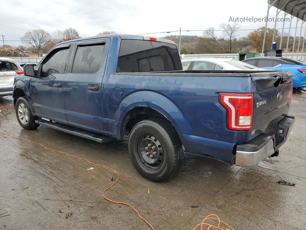 2017 Ford F150 Supercrew Blue vin: 1FTEW1C85HKD45326