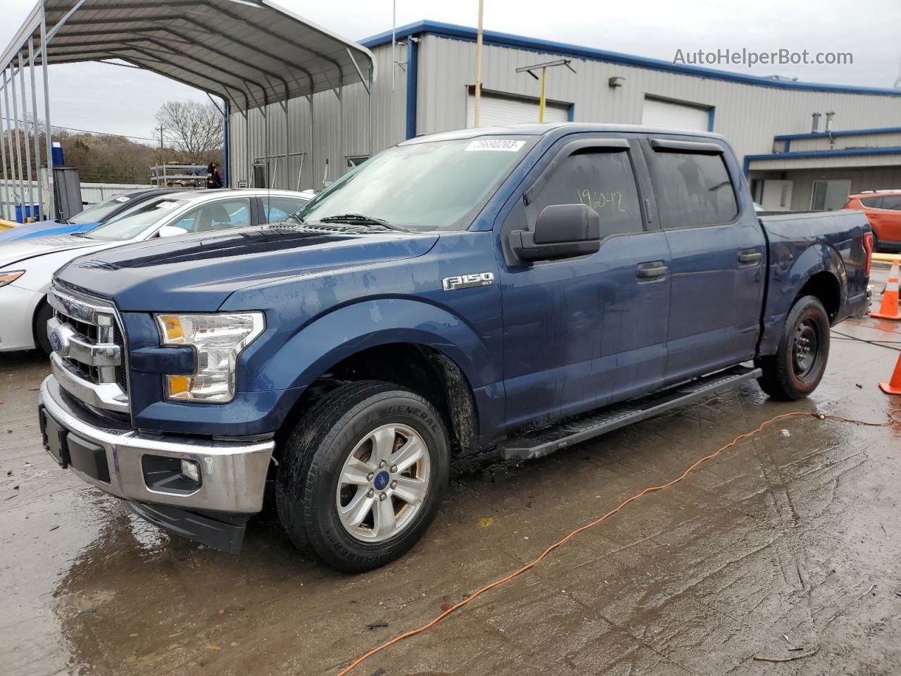 2017 Ford F150 Supercrew Blue vin: 1FTEW1C85HKD45326