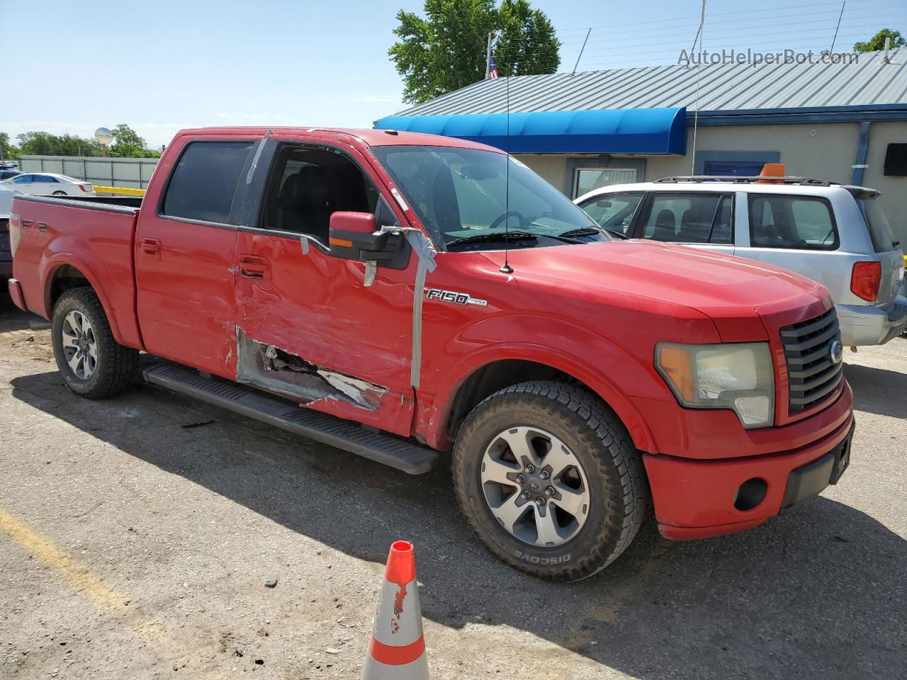 2010 Ford F150 Supercrew Red vin: 1FTEW1C86AKB69831