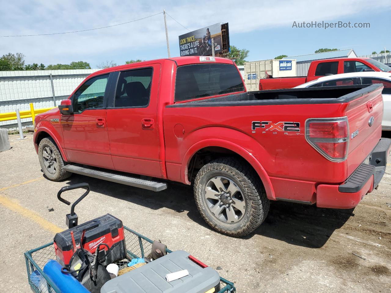 2010 Ford F150 Supercrew Red vin: 1FTEW1C86AKB69831