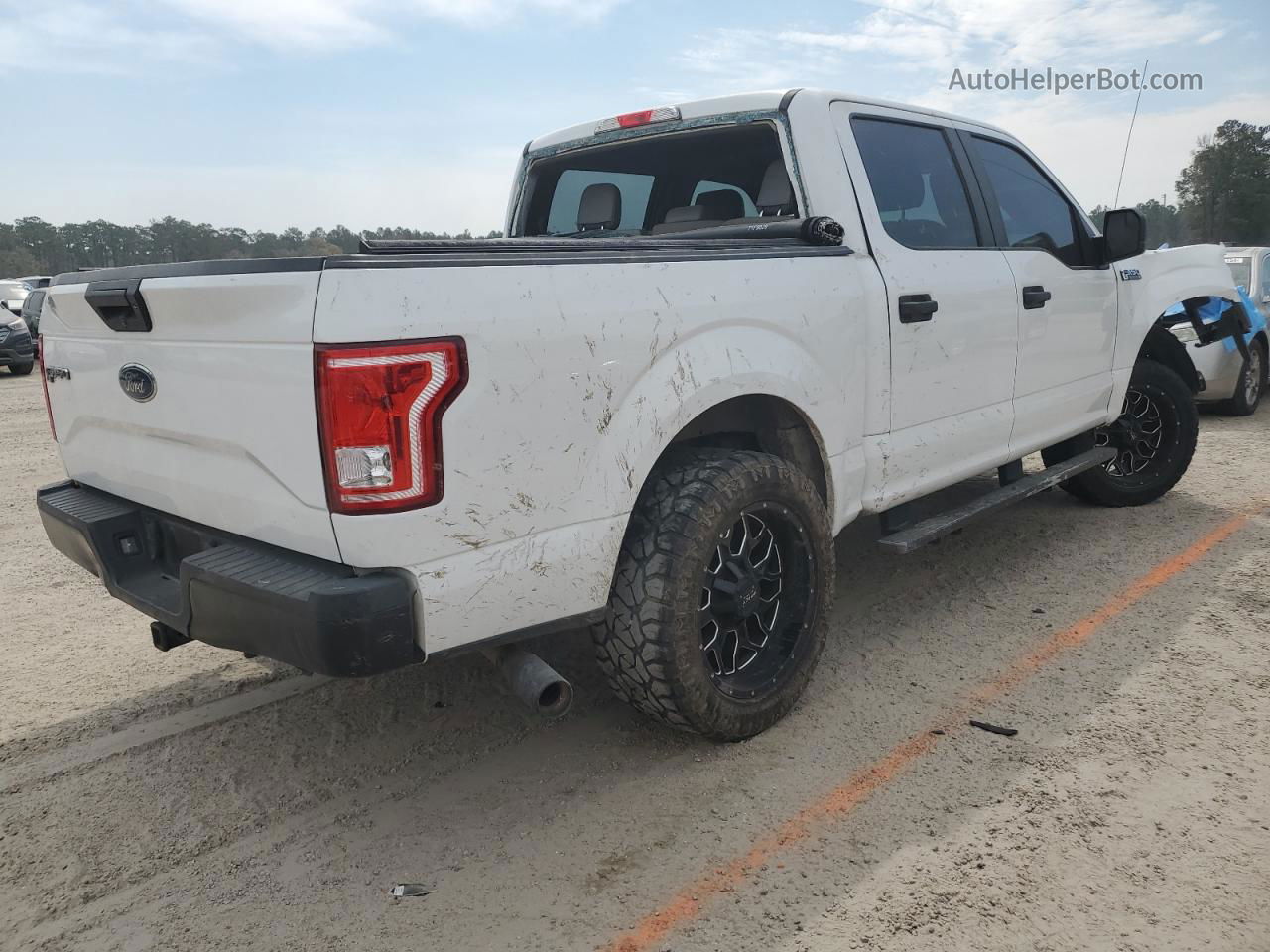 2017 Ford F150 Supercrew Белый vin: 1FTEW1C86HFB05887