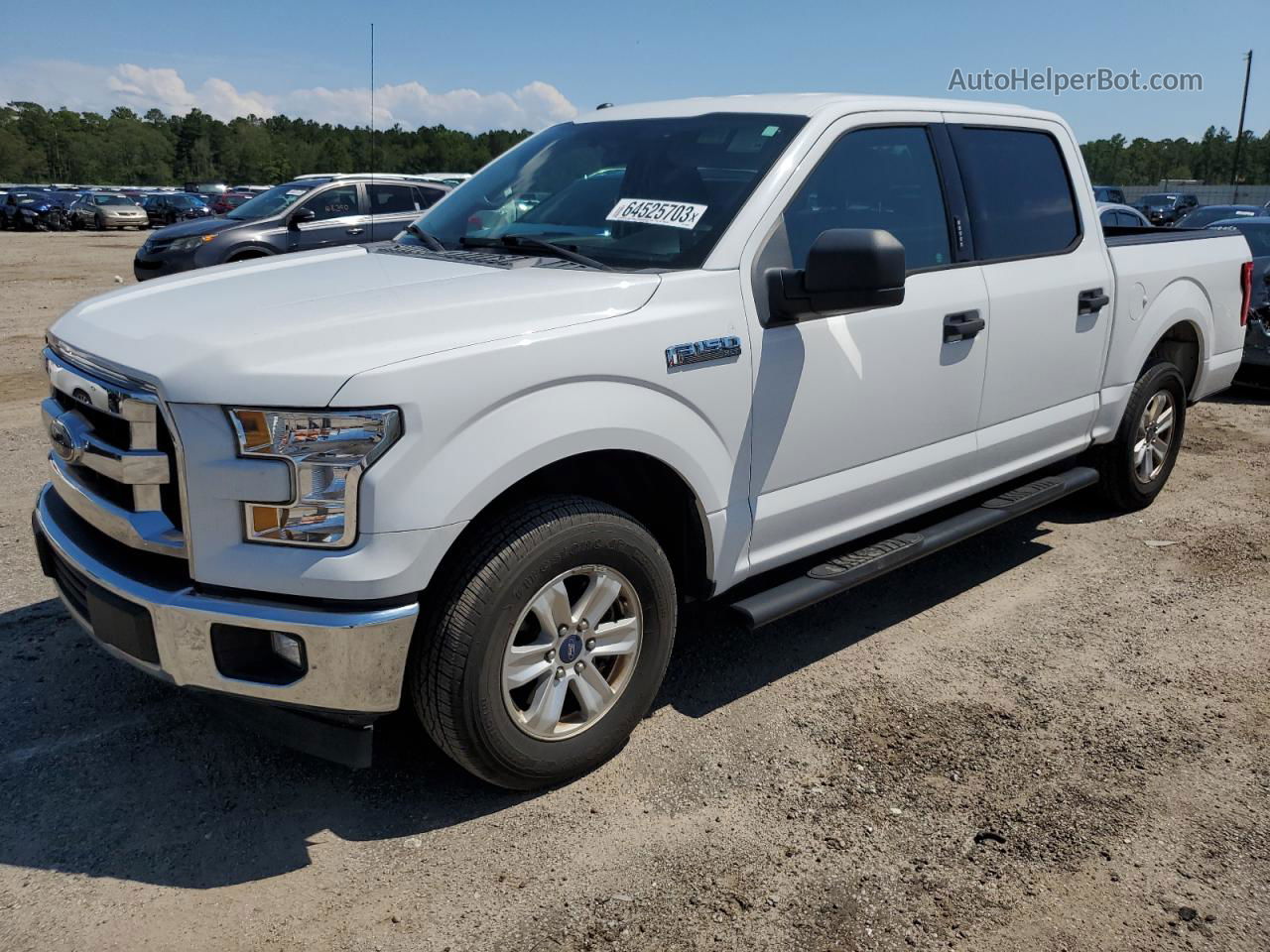 2017 Ford F150 Supercrew White vin: 1FTEW1C88HFB68165