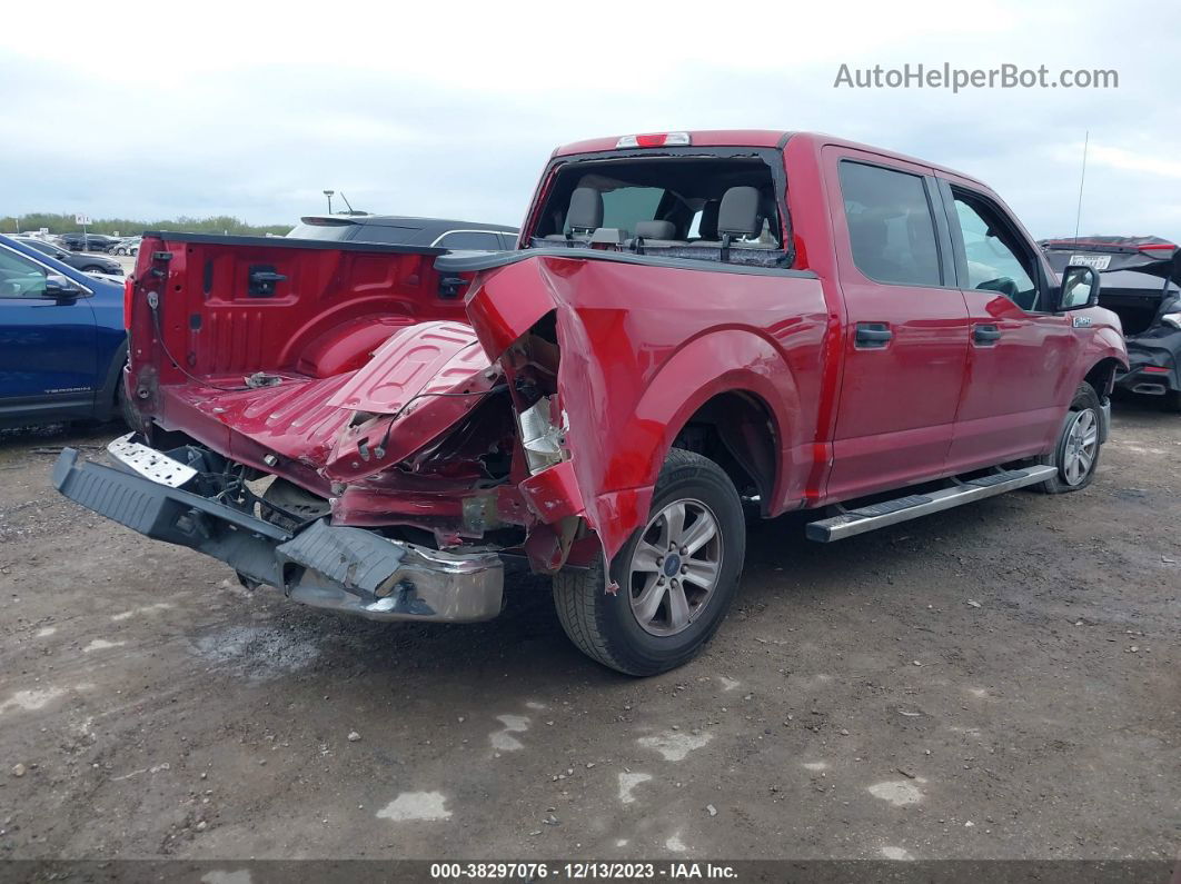 2017 Ford F-150 Xlt Red vin: 1FTEW1C88HKC96865