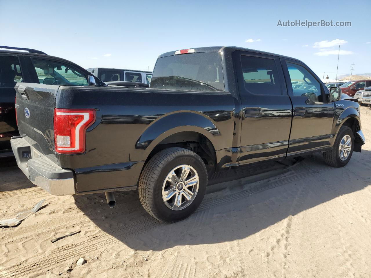 2017 Ford F150 Supercrew Black vin: 1FTEW1C8XHKC13890