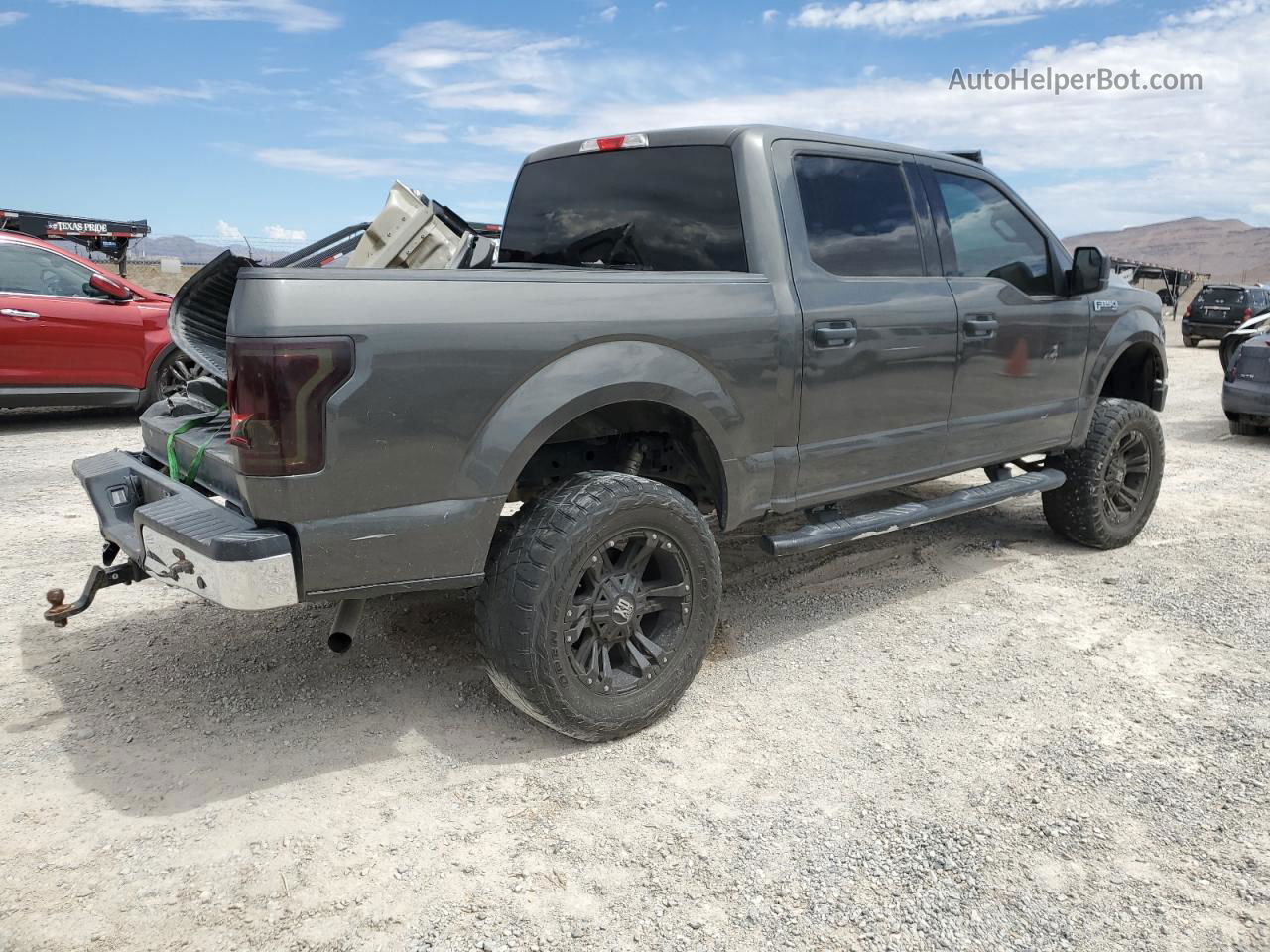 2017 Ford F150 Supercrew Черный vin: 1FTEW1C8XHKE20263