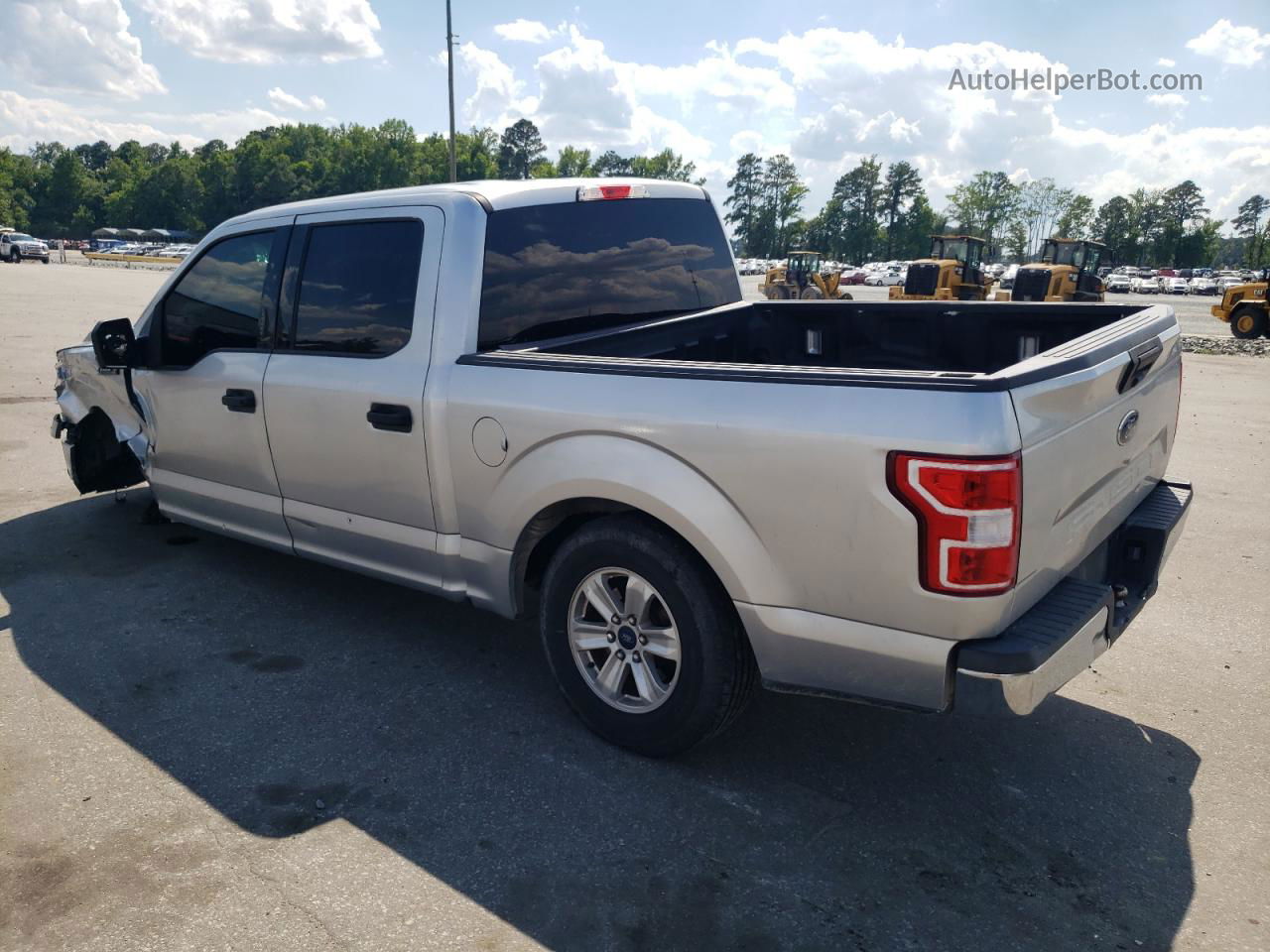 2018 Ford F150 Supercrew Серебряный vin: 1FTEW1CB0JFD53814