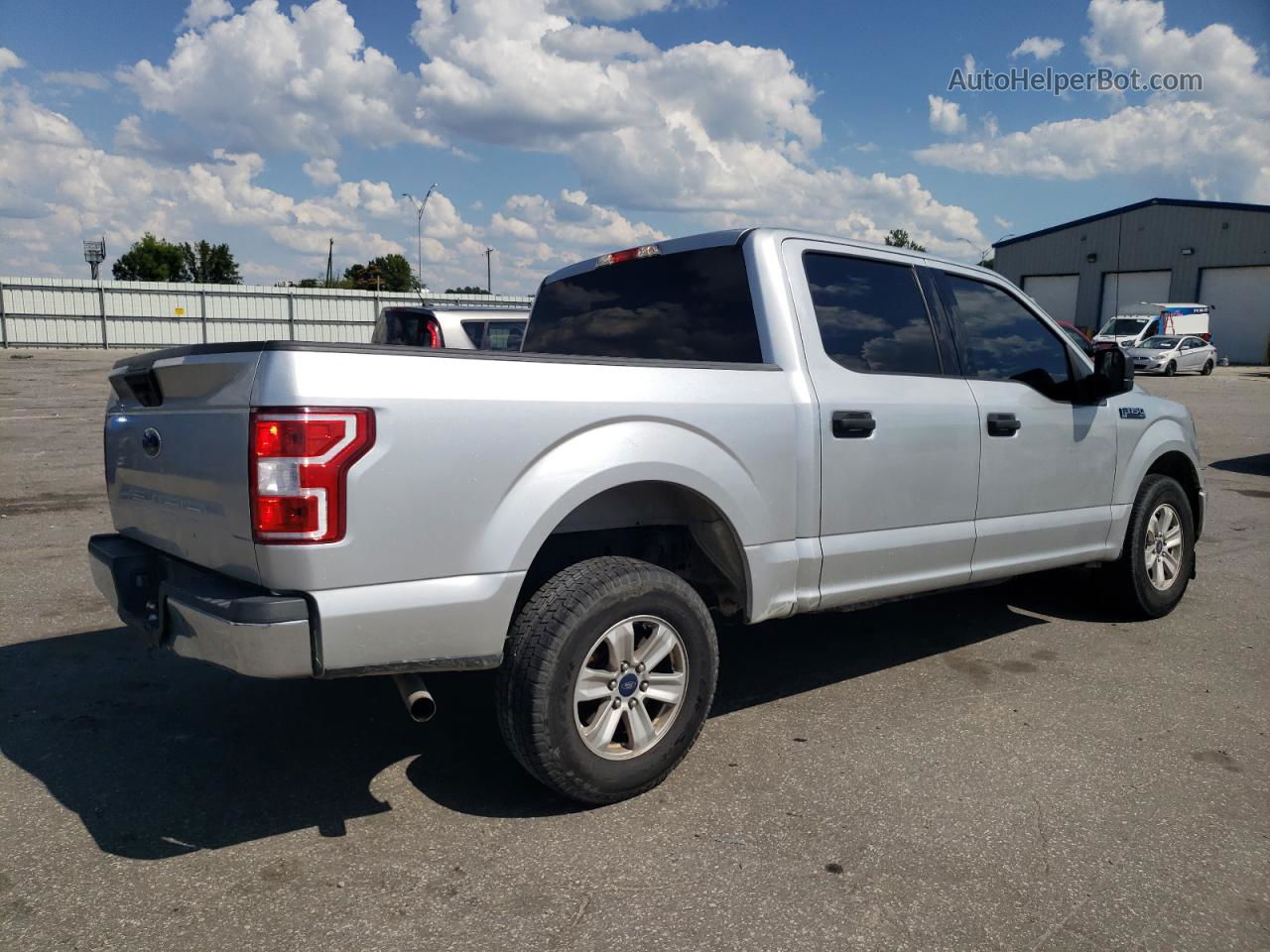 2018 Ford F150 Supercrew Silver vin: 1FTEW1CB0JFD53814