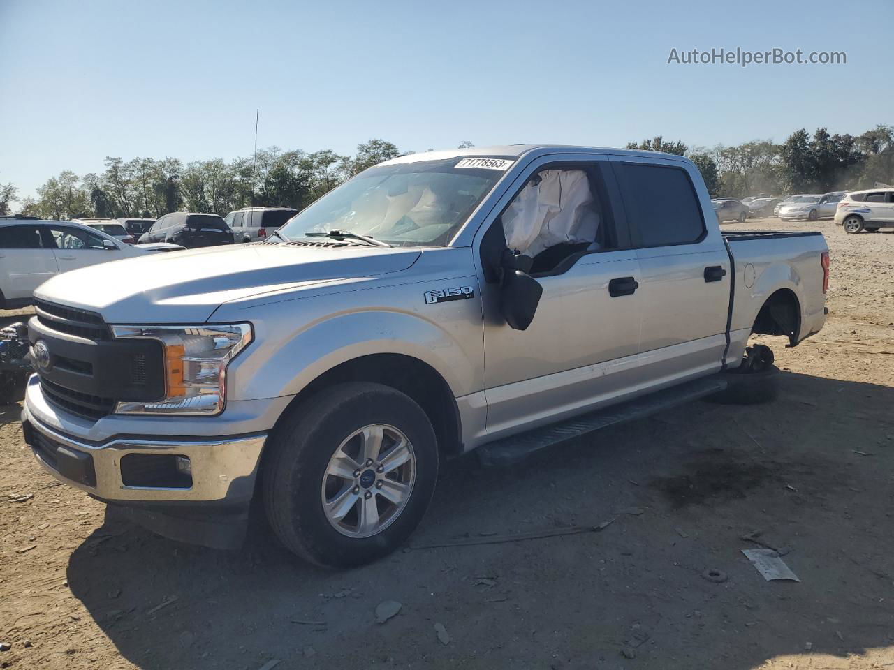 2019 Ford F150 Supercrew Silver vin: 1FTEW1CB1KFC97173