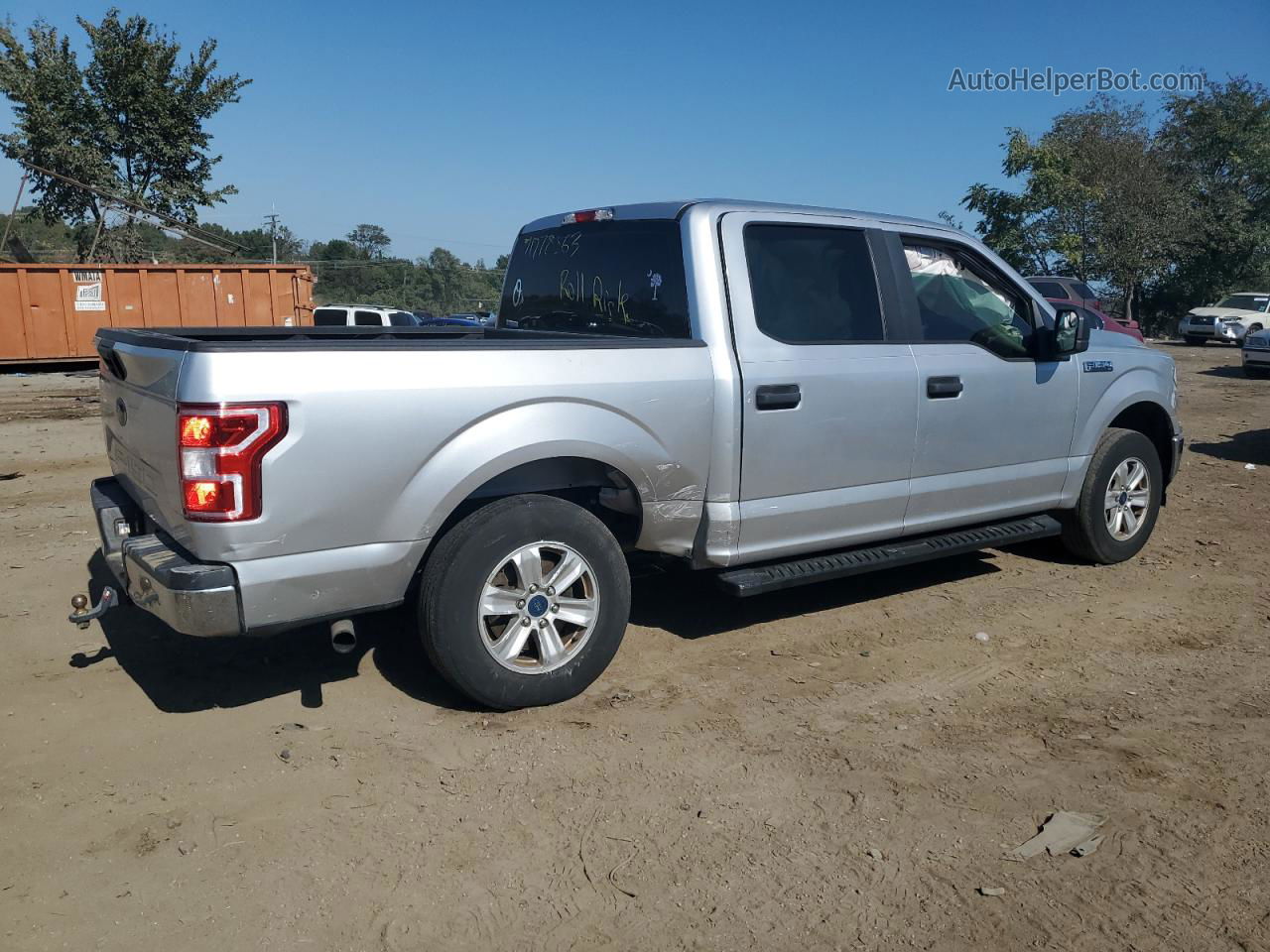 2019 Ford F150 Supercrew Silver vin: 1FTEW1CB1KFC97173