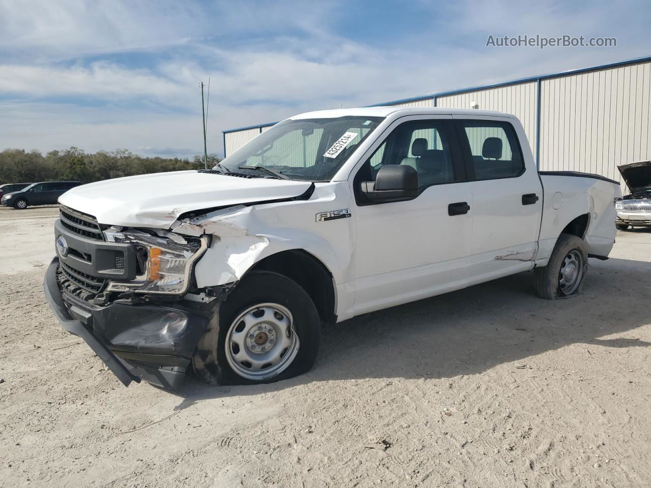 2018 Ford F150 Supercrew White vin: 1FTEW1CB4JFE78945