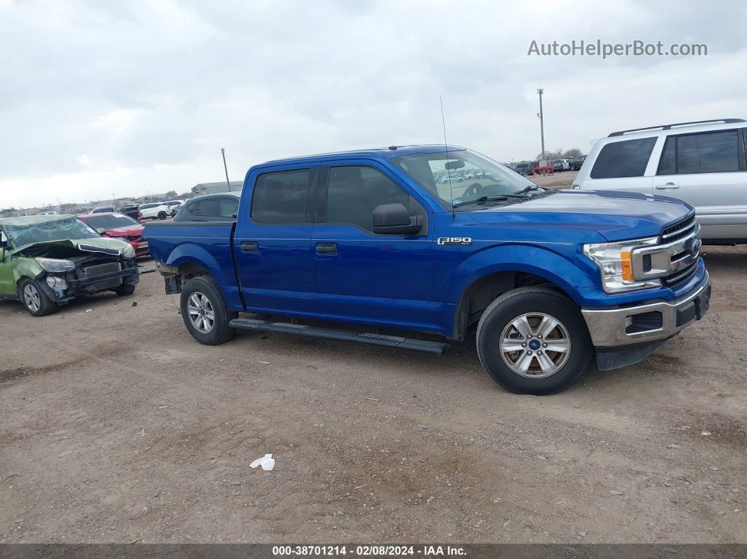 2018 Ford F-150 Xlt Blue vin: 1FTEW1CB6JKF75152