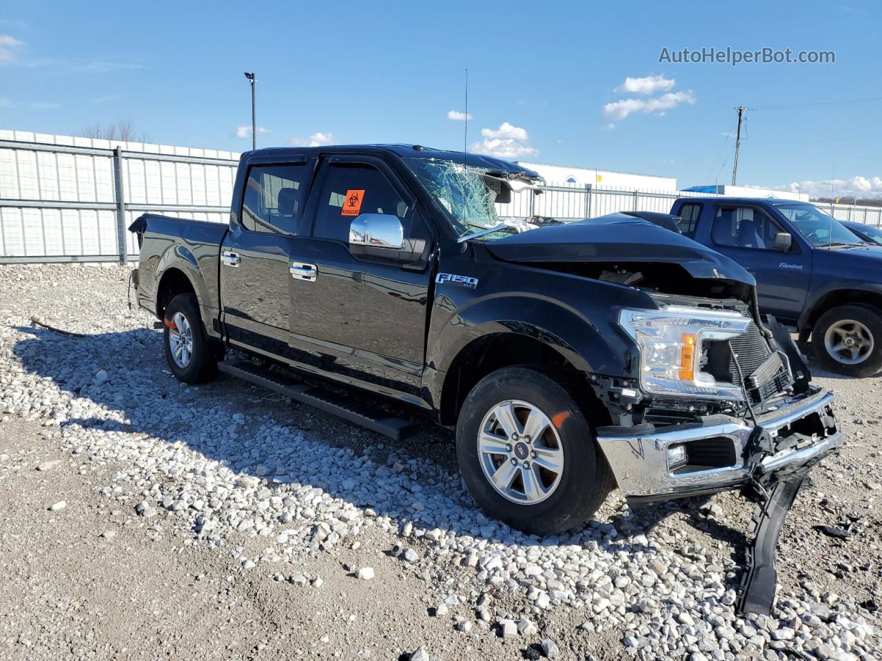 2018 Ford F150 Supercrew Black vin: 1FTEW1CB8JFE49514