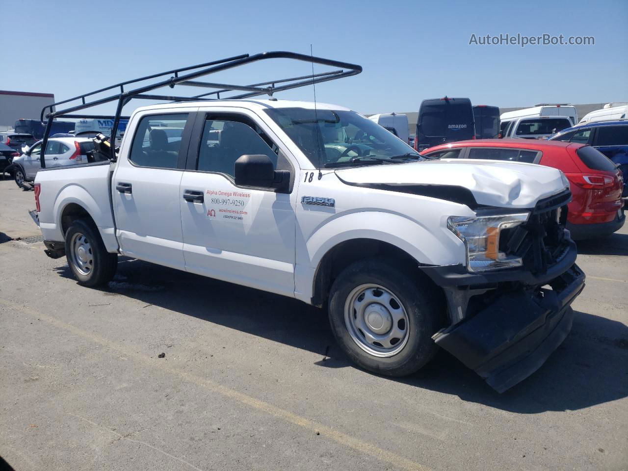 2018 Ford F150 Supercrew White vin: 1FTEW1CB8JKF81745