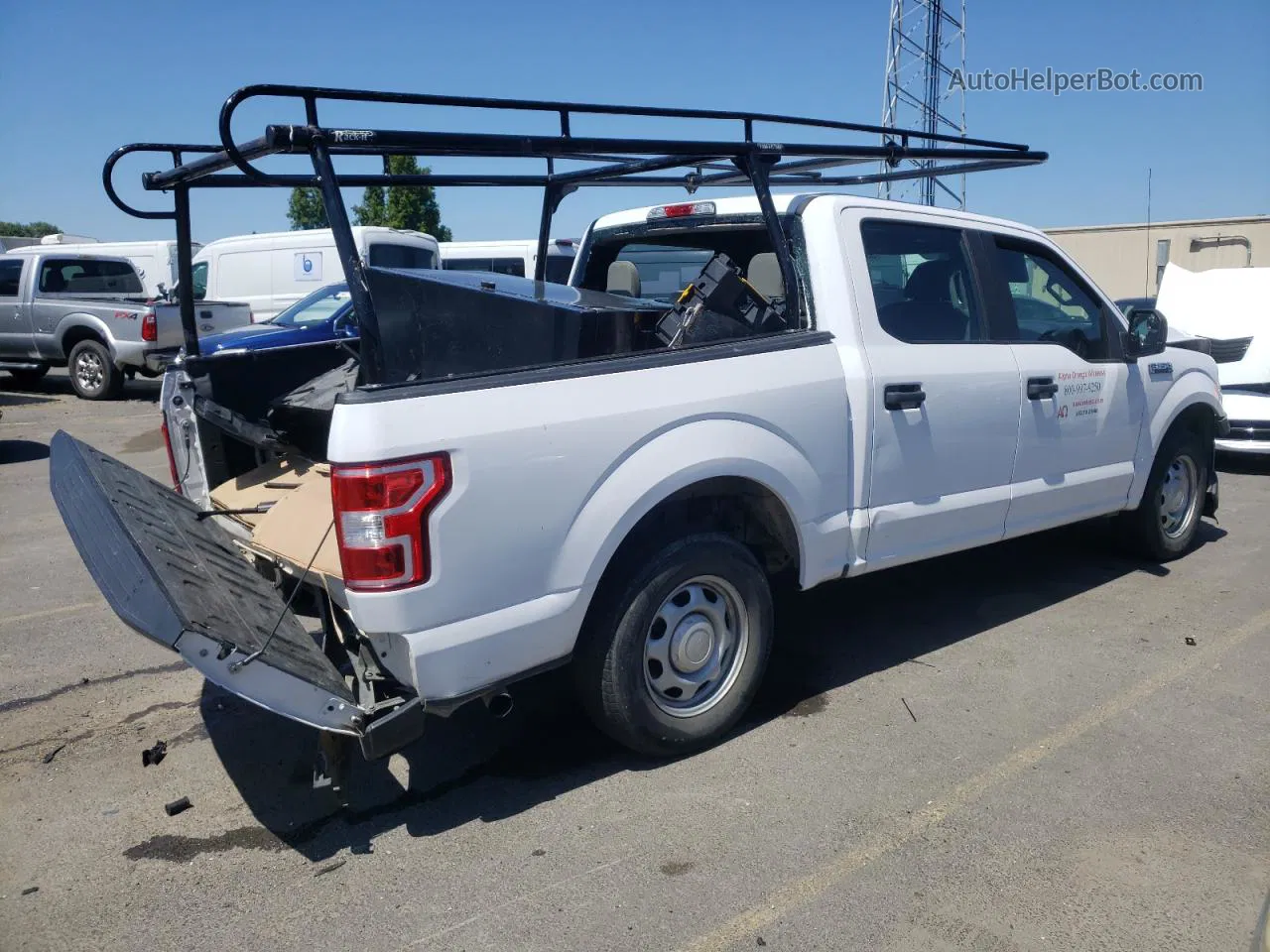 2018 Ford F150 Supercrew White vin: 1FTEW1CB8JKF81745