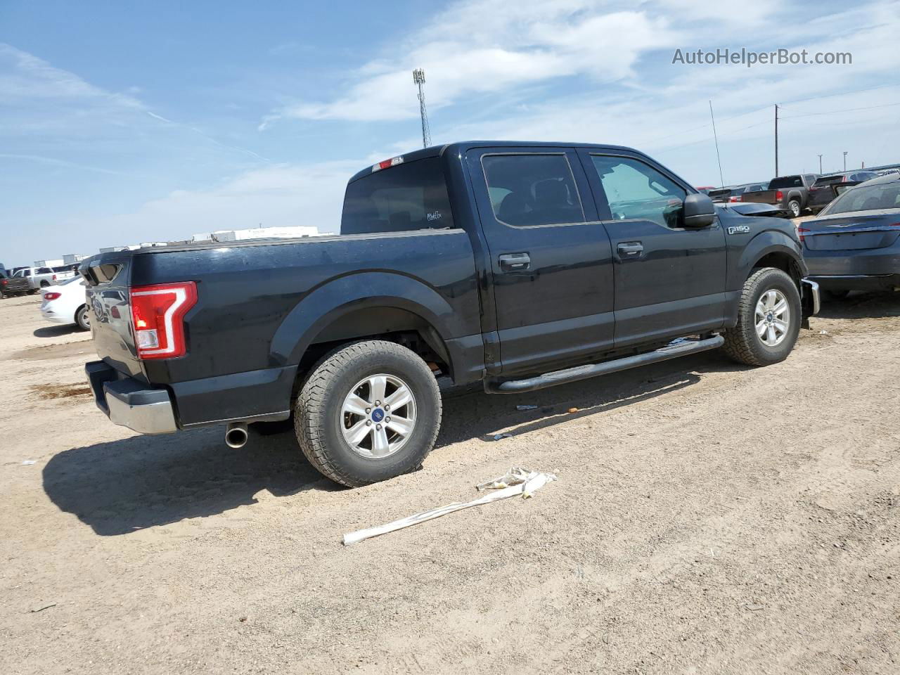 2017 Ford F150 Supercrew Black vin: 1FTEW1CF0HFA11910