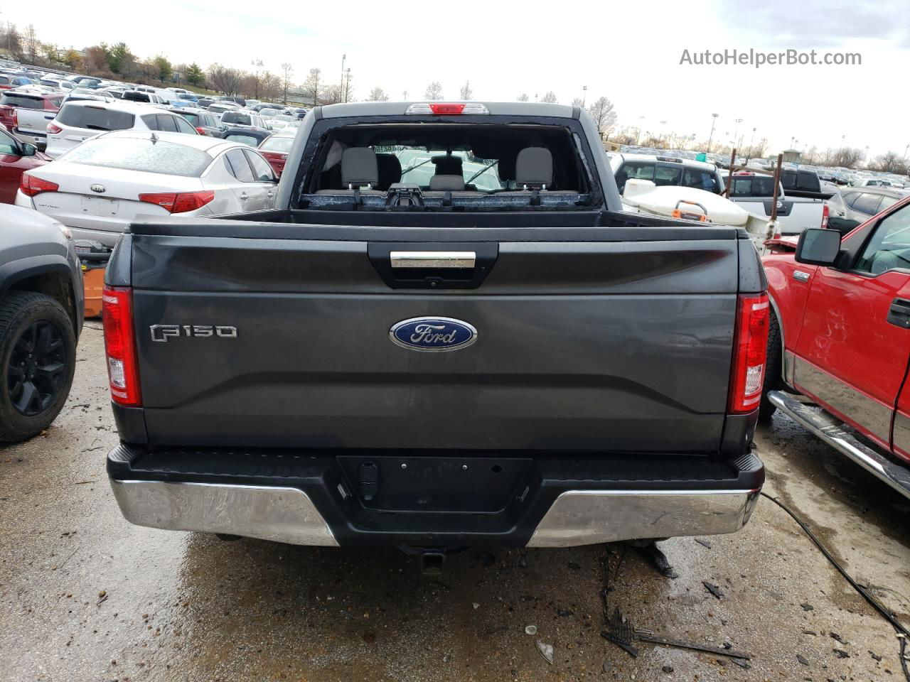 2017 Ford F150 Supercrew Gray vin: 1FTEW1CF2HFB37766