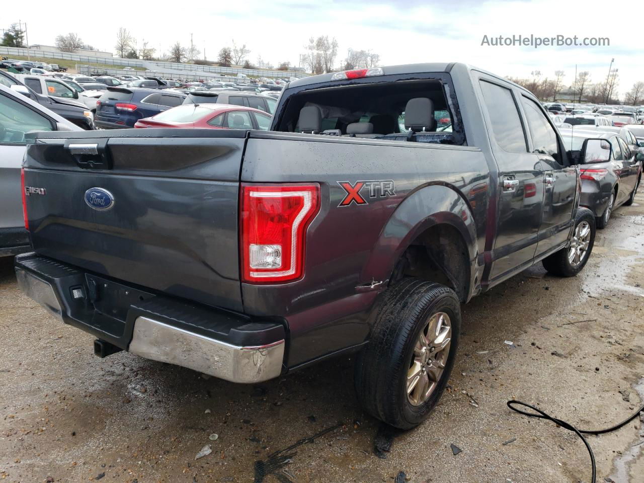 2017 Ford F150 Supercrew Gray vin: 1FTEW1CF2HFB37766