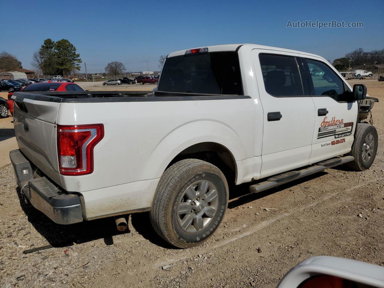 2017 Ford F150 Supercrew White vin: 1FTEW1CF6HFC36638