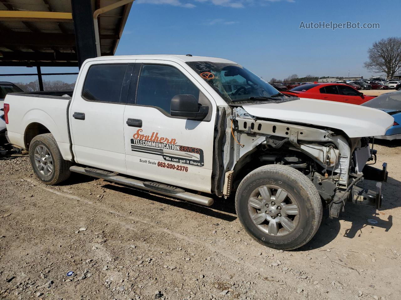 2017 Ford F150 Supercrew White vin: 1FTEW1CF6HFC36638