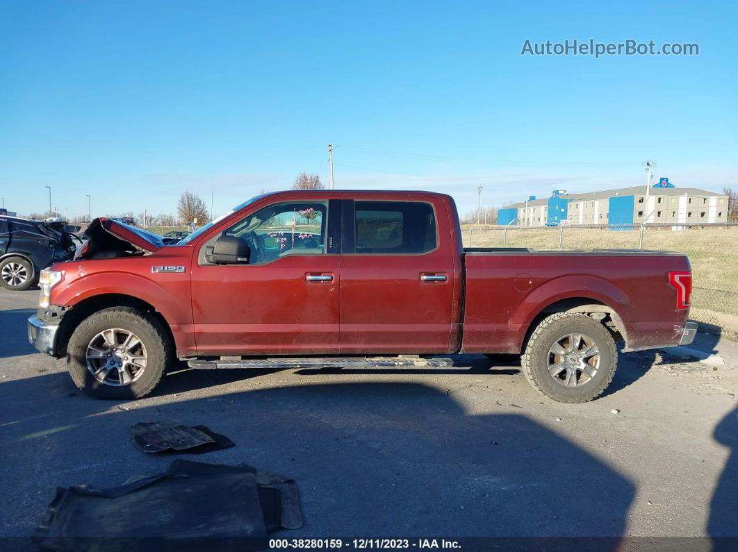 2017 Ford F-150 Xlt Burgundy vin: 1FTEW1CF6HKC02349