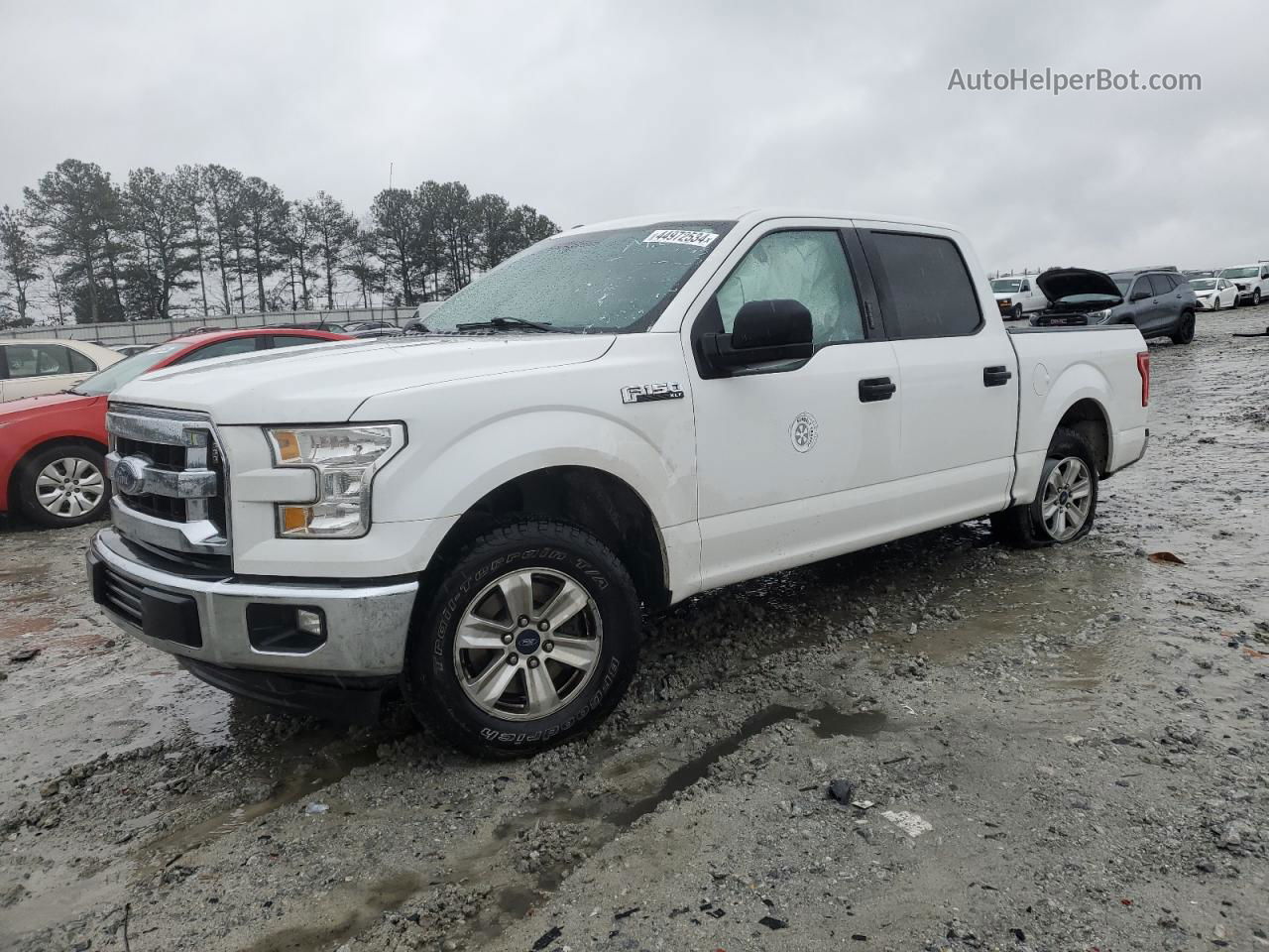 2017 Ford F150 Supercrew White vin: 1FTEW1CF8HFB53230