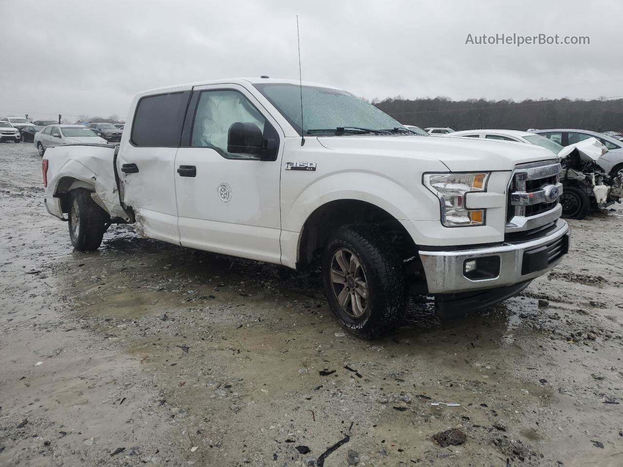 2017 Ford F150 Supercrew White vin: 1FTEW1CF8HFB53230