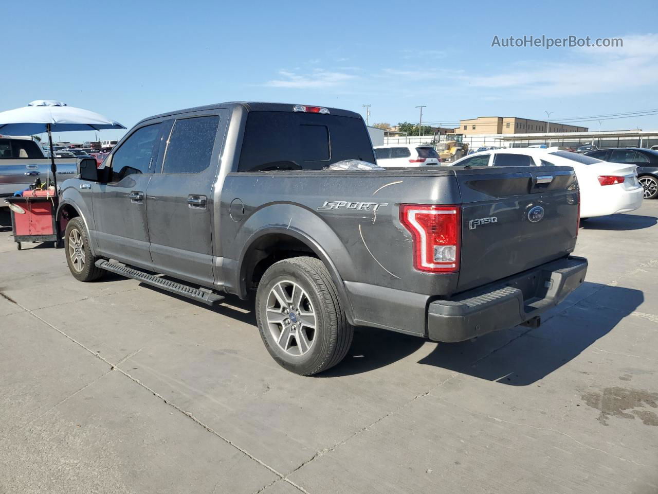 2017 Ford F150 Supercrew Gray vin: 1FTEW1CF8HKD22699