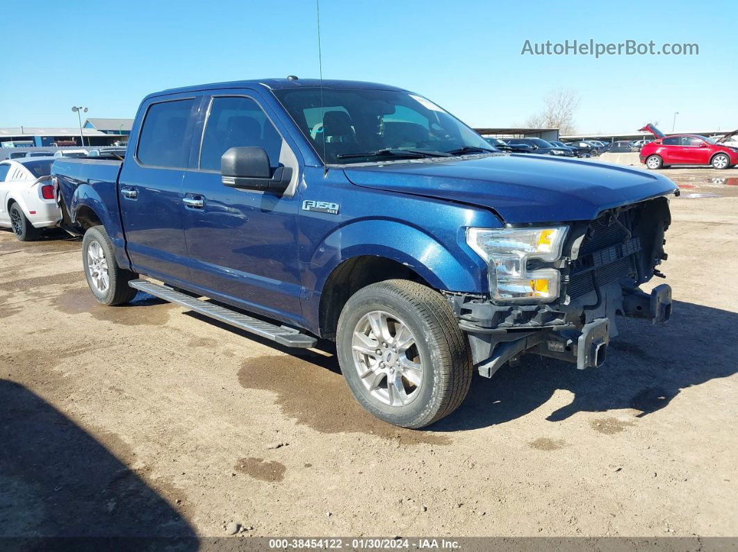 2017 Ford F-150 Xlt Blue vin: 1FTEW1CFXHKC33569