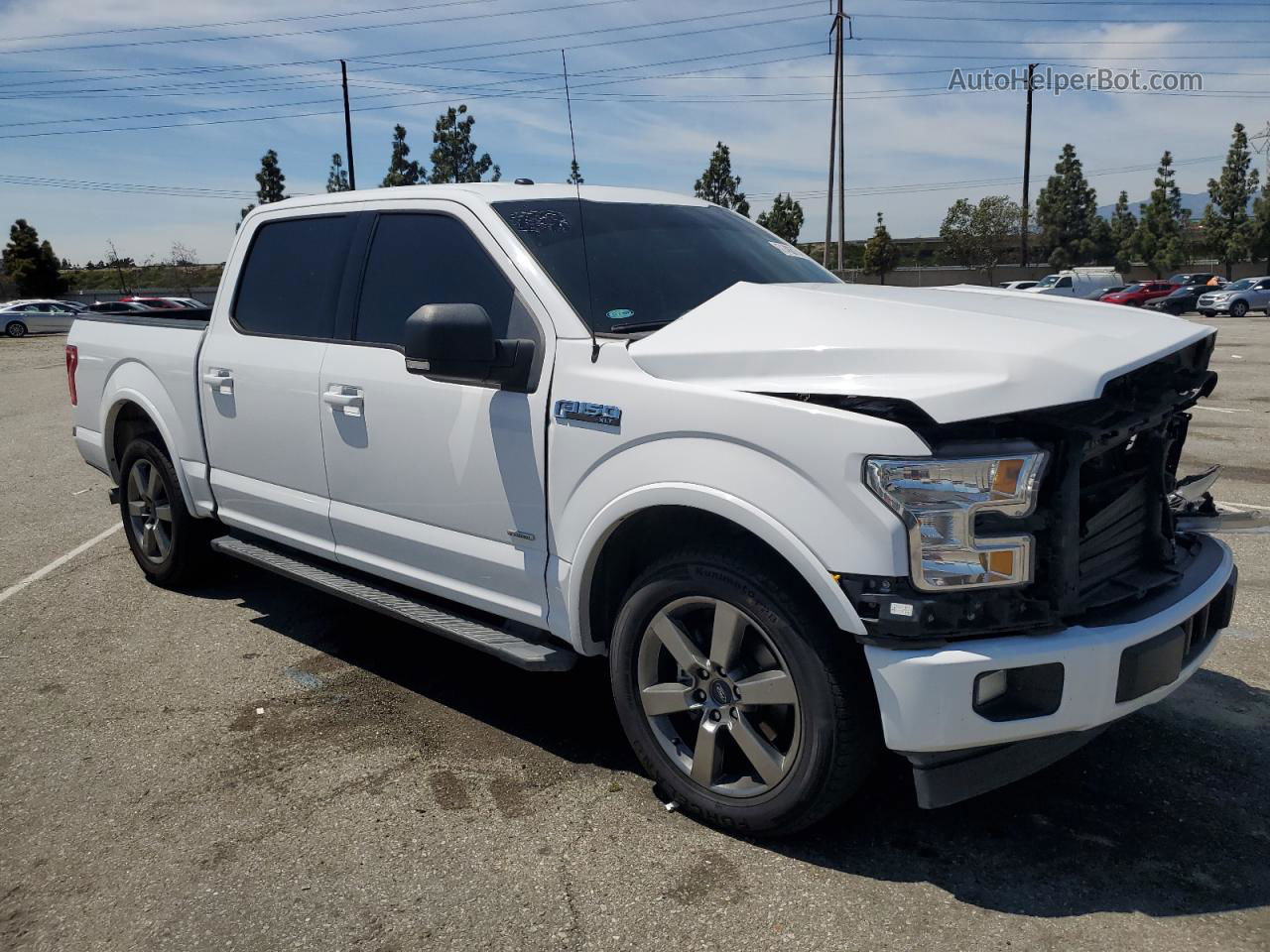 2017 Ford F150 Supercrew White vin: 1FTEW1CG0HKD10071