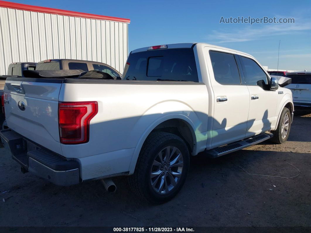 2017 Ford F-150 Lariat White vin: 1FTEW1CG3HKE13517