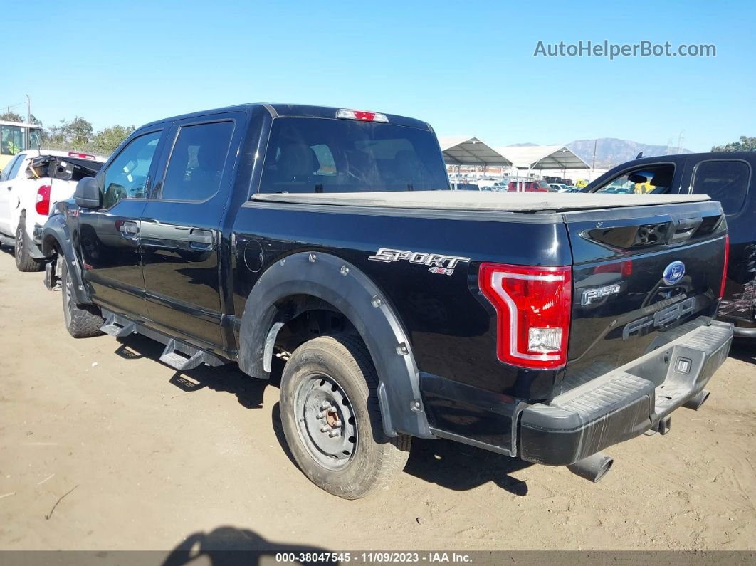 2017 Ford F-150 Xlt Black vin: 1FTEW1CG8HKD00596