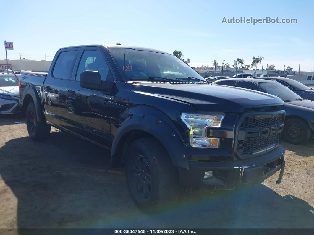 2017 Ford F-150 Xlt Black vin: 1FTEW1CG8HKD00596