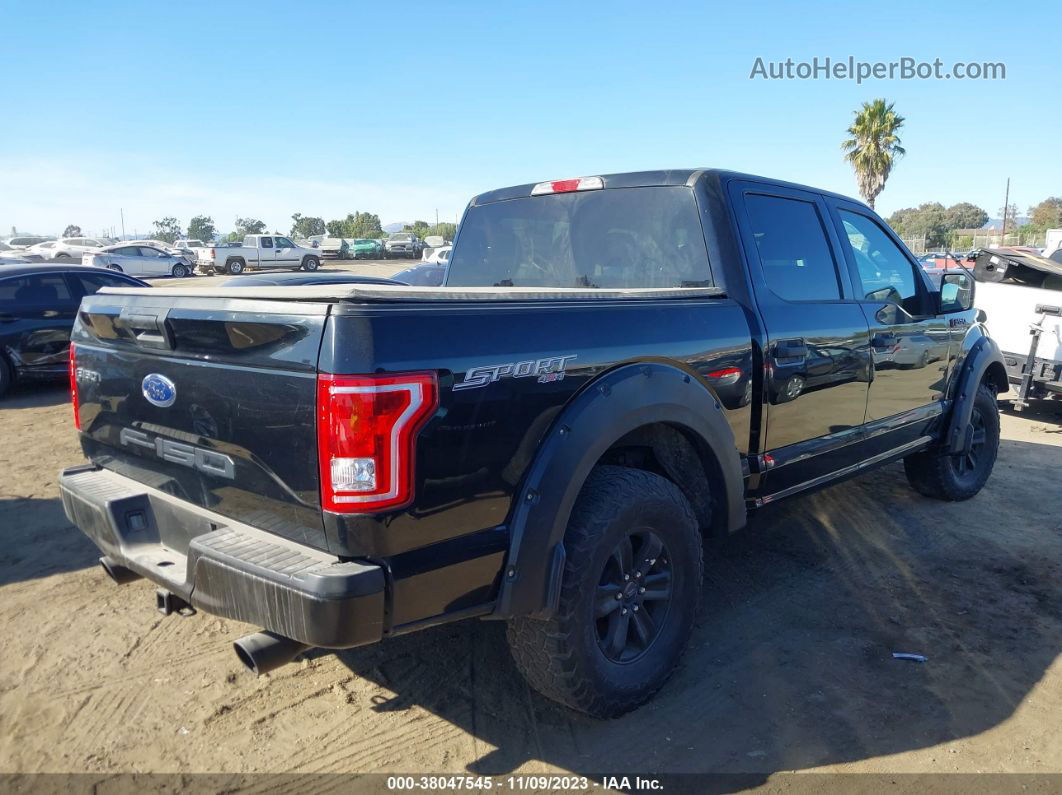 2017 Ford F-150 Xlt Black vin: 1FTEW1CG8HKD00596