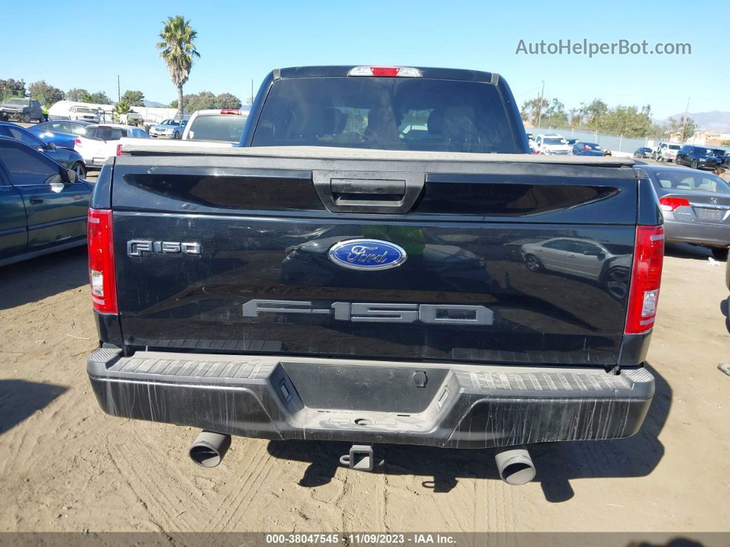 2017 Ford F-150 Xlt Black vin: 1FTEW1CG8HKD00596