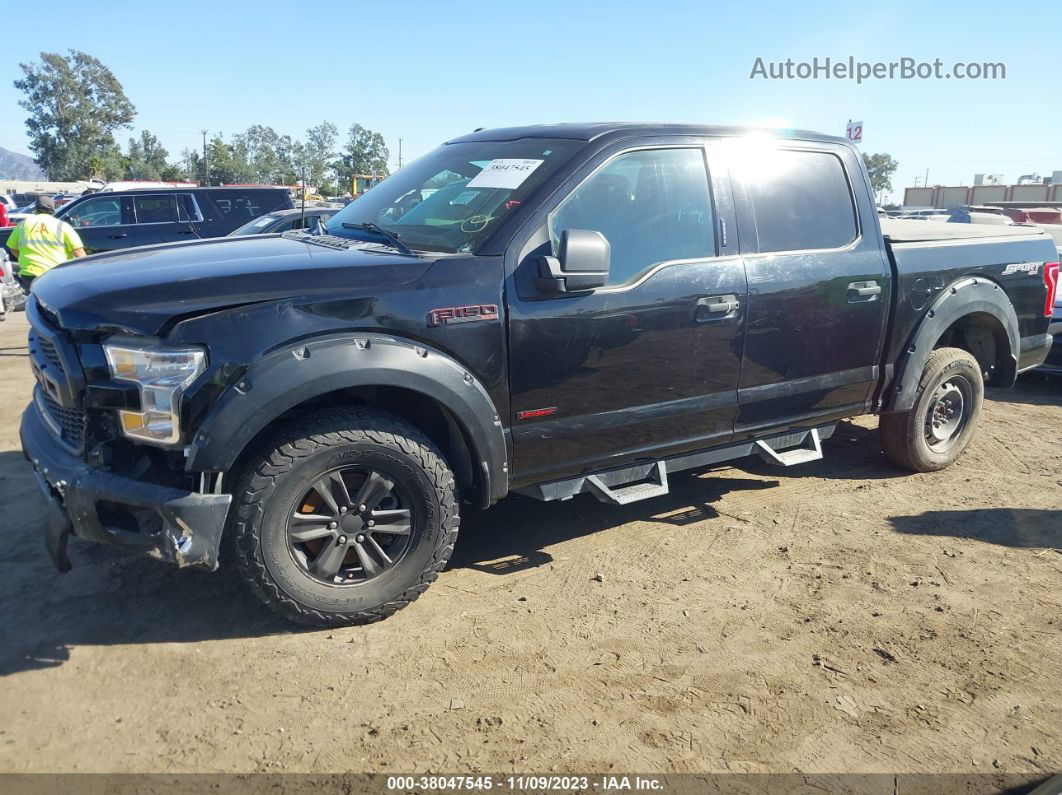 2017 Ford F-150 Xlt Black vin: 1FTEW1CG8HKD00596