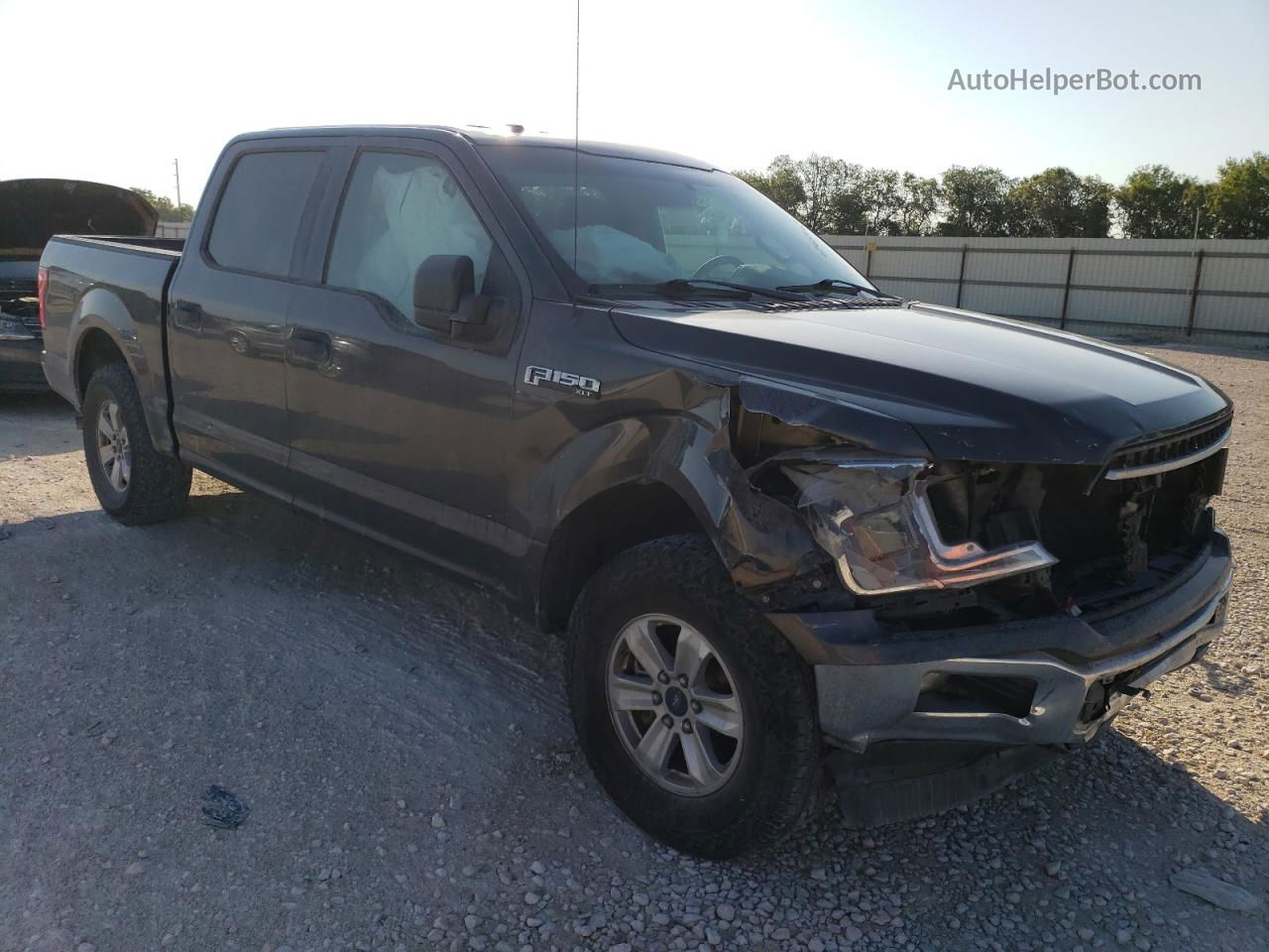 2018 Ford F150 Supercrew Gray vin: 1FTEW1CG8JKE16189