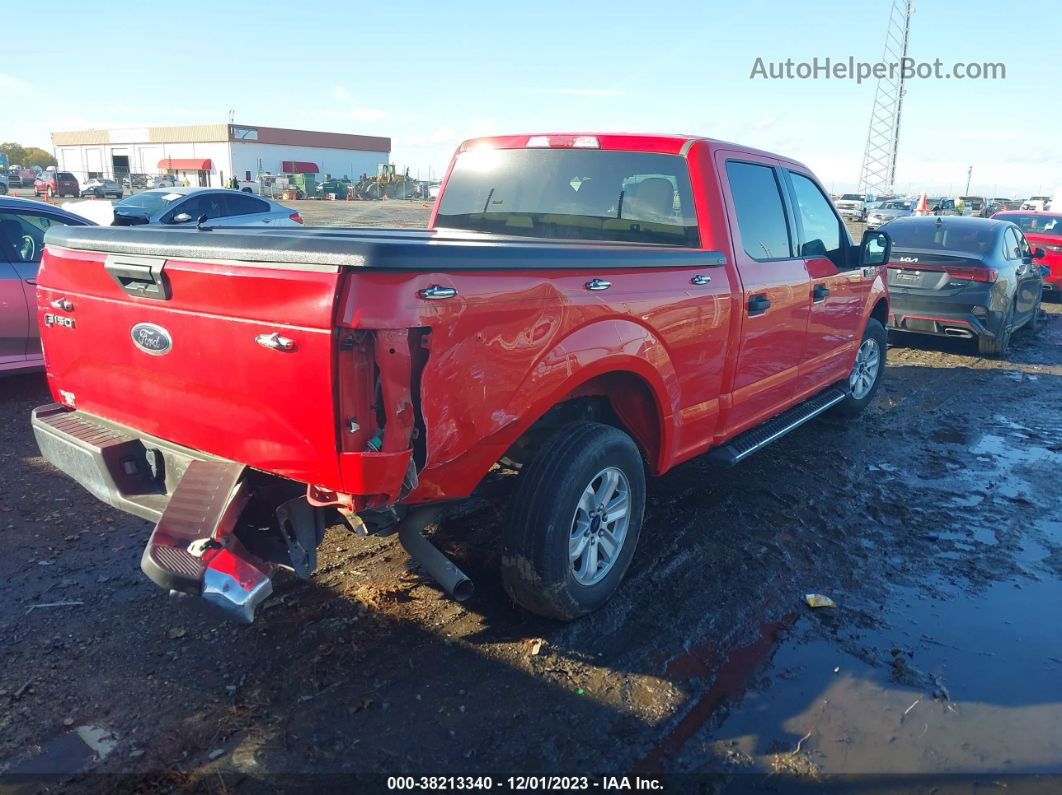 2017 Ford F-150 Xlt Red vin: 1FTEW1CG9HKD05709