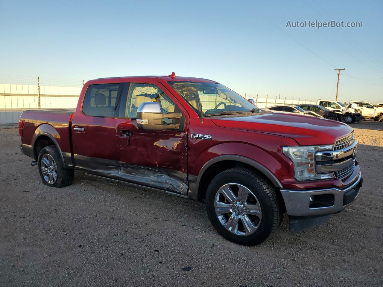 2018 Ford F150 Supercrew Burgundy vin: 1FTEW1CGXJFB05744