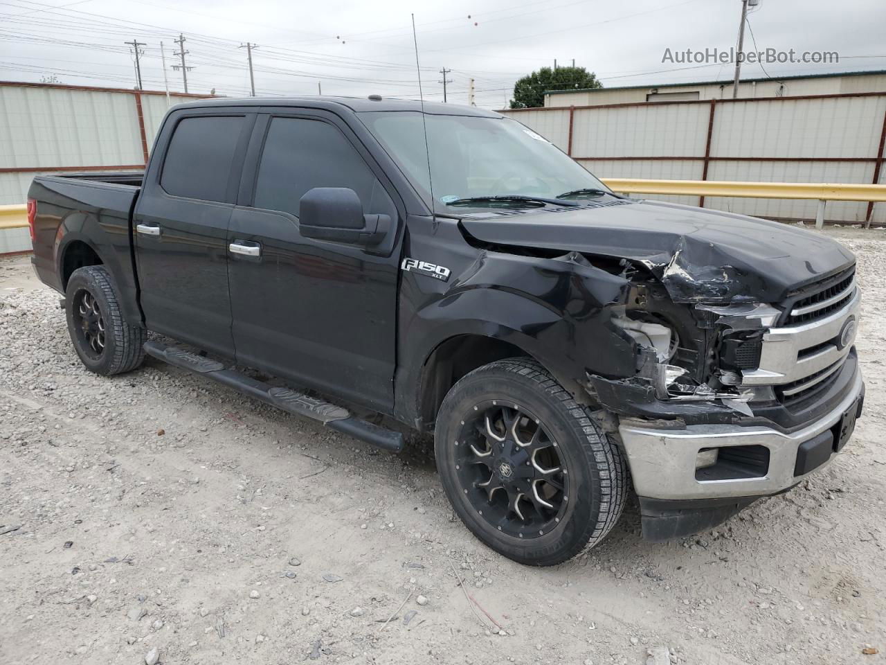 2018 Ford F150 Supercrew Black vin: 1FTEW1CGXJKD83406