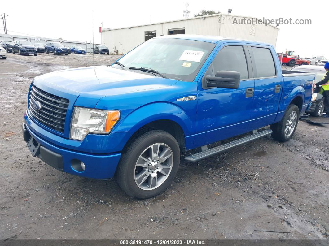 2014 Ford F-150 Stx Blue vin: 1FTEW1CM1EFA27981