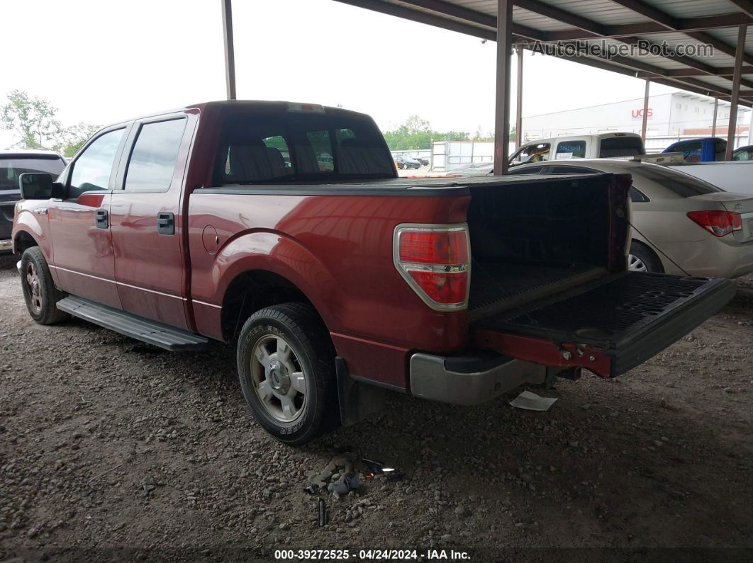 2014 Ford F-150 Xlt Maroon vin: 1FTEW1CM4EKD47075