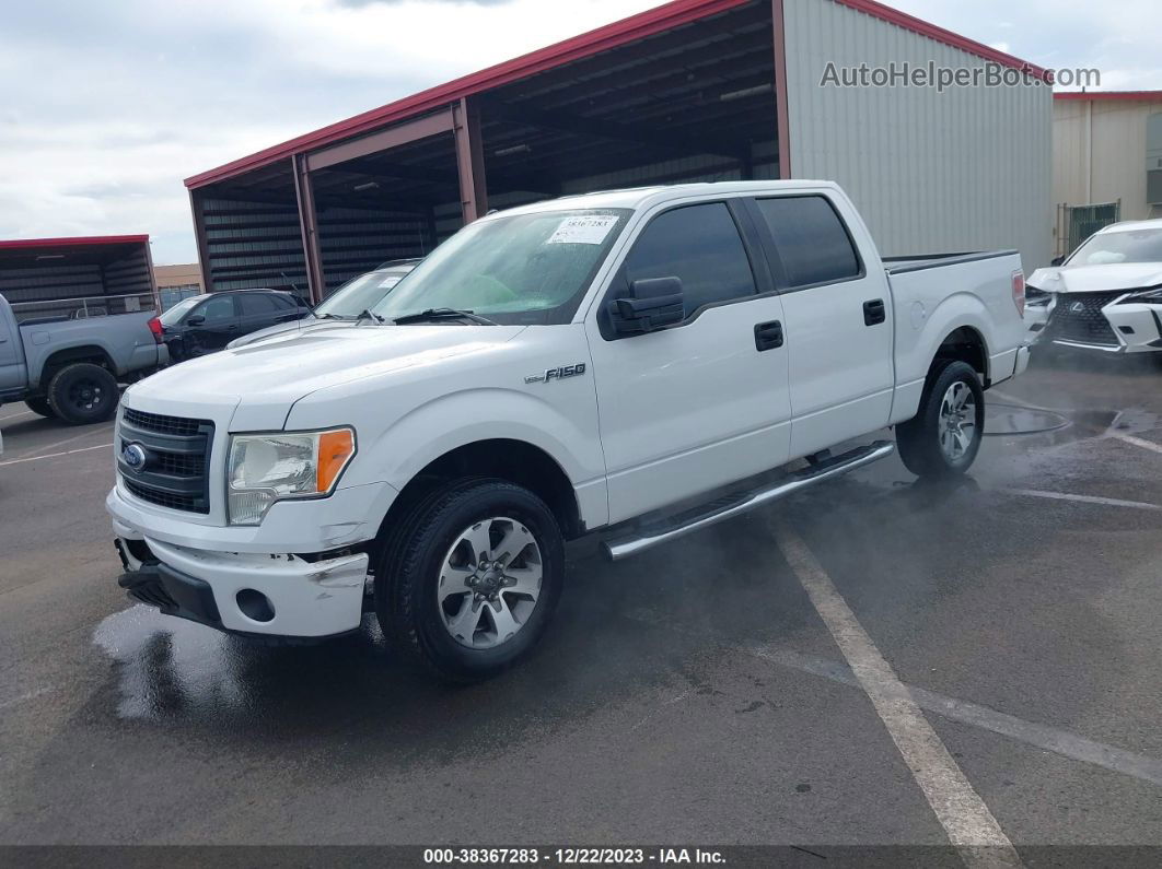 2014 Ford F-150 Stx White vin: 1FTEW1CM6EFB86091