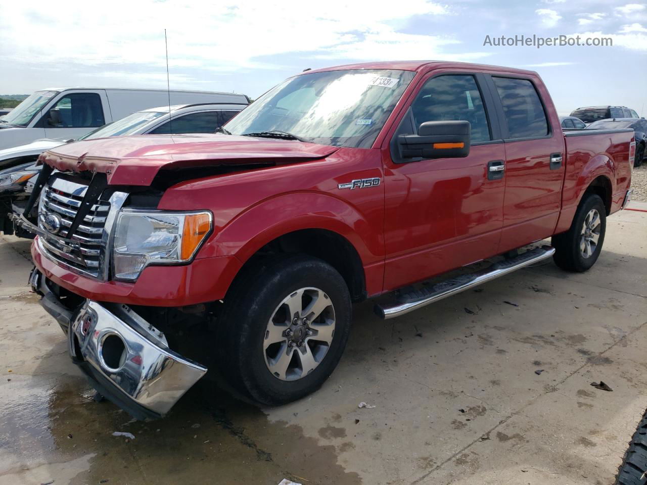 2011 Ford F150 Supercrew Red vin: 1FTEW1CM7BFB70252