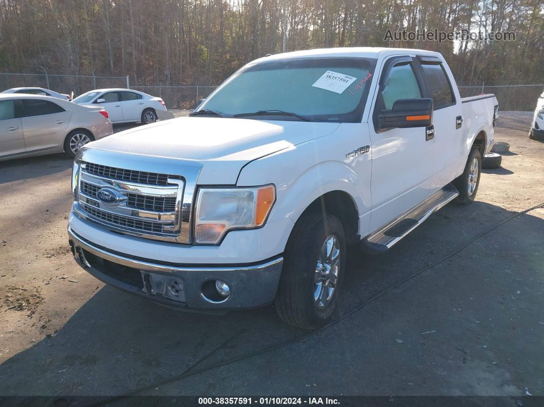 2014 Ford F-150 Xlt White vin: 1FTEW1CMXEKE17114