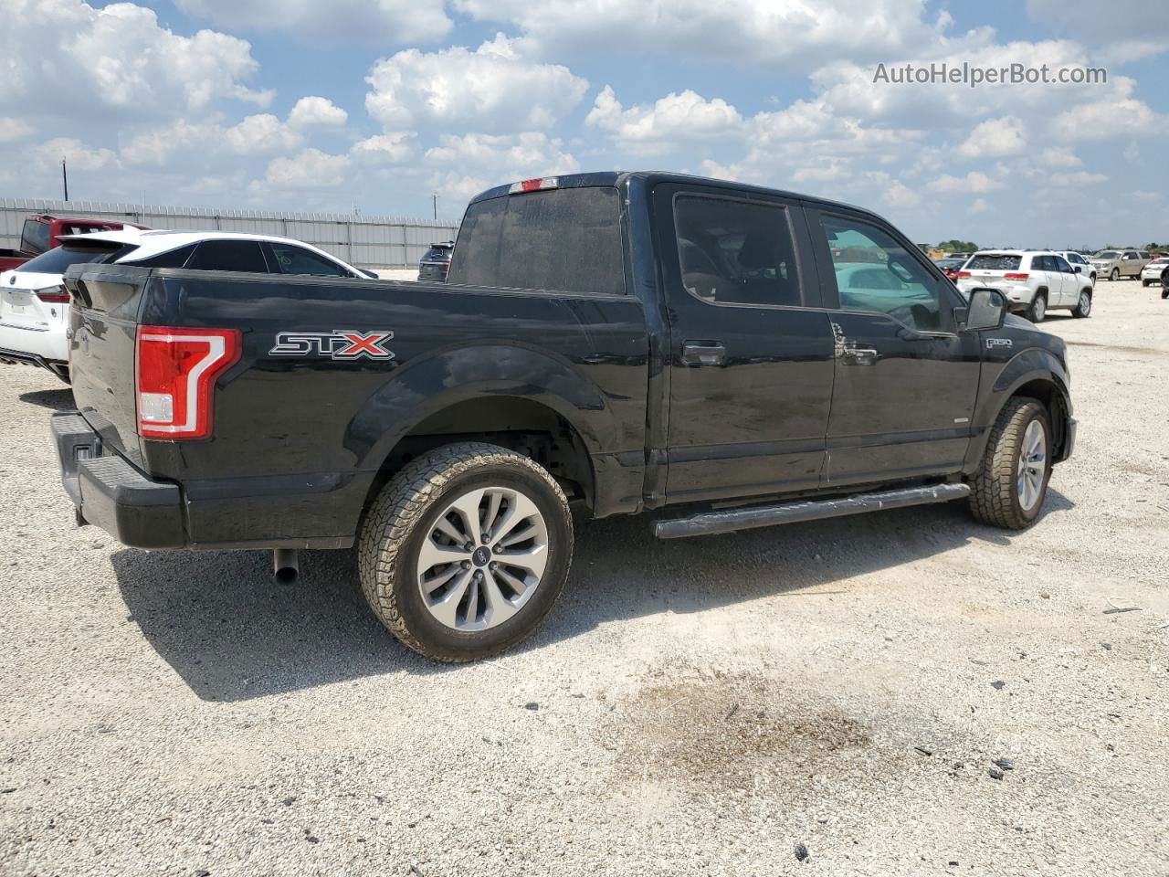 2017 Ford F150 Supercrew Black vin: 1FTEW1CP0HKC42256