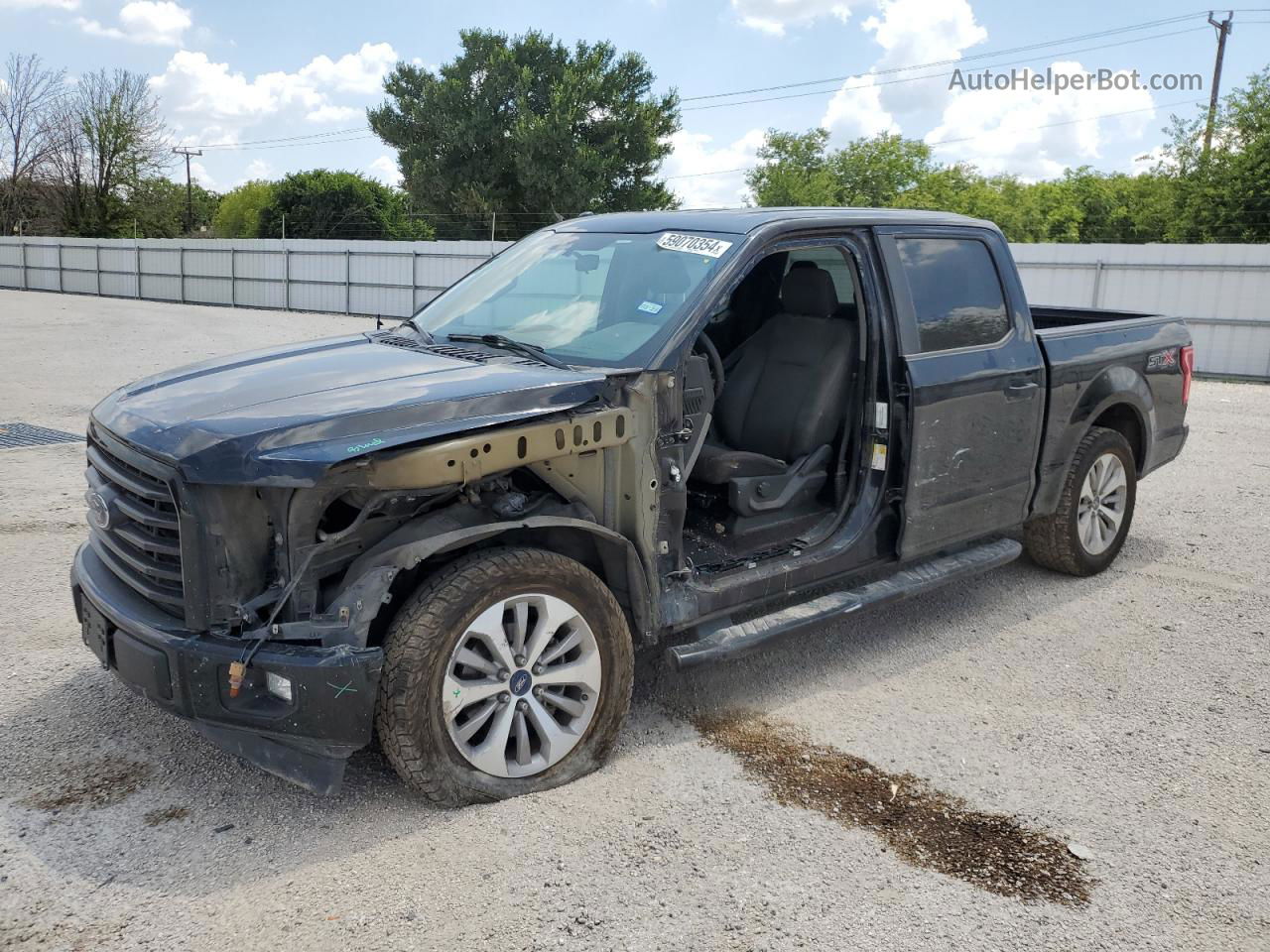 2017 Ford F150 Supercrew Black vin: 1FTEW1CP0HKC42256