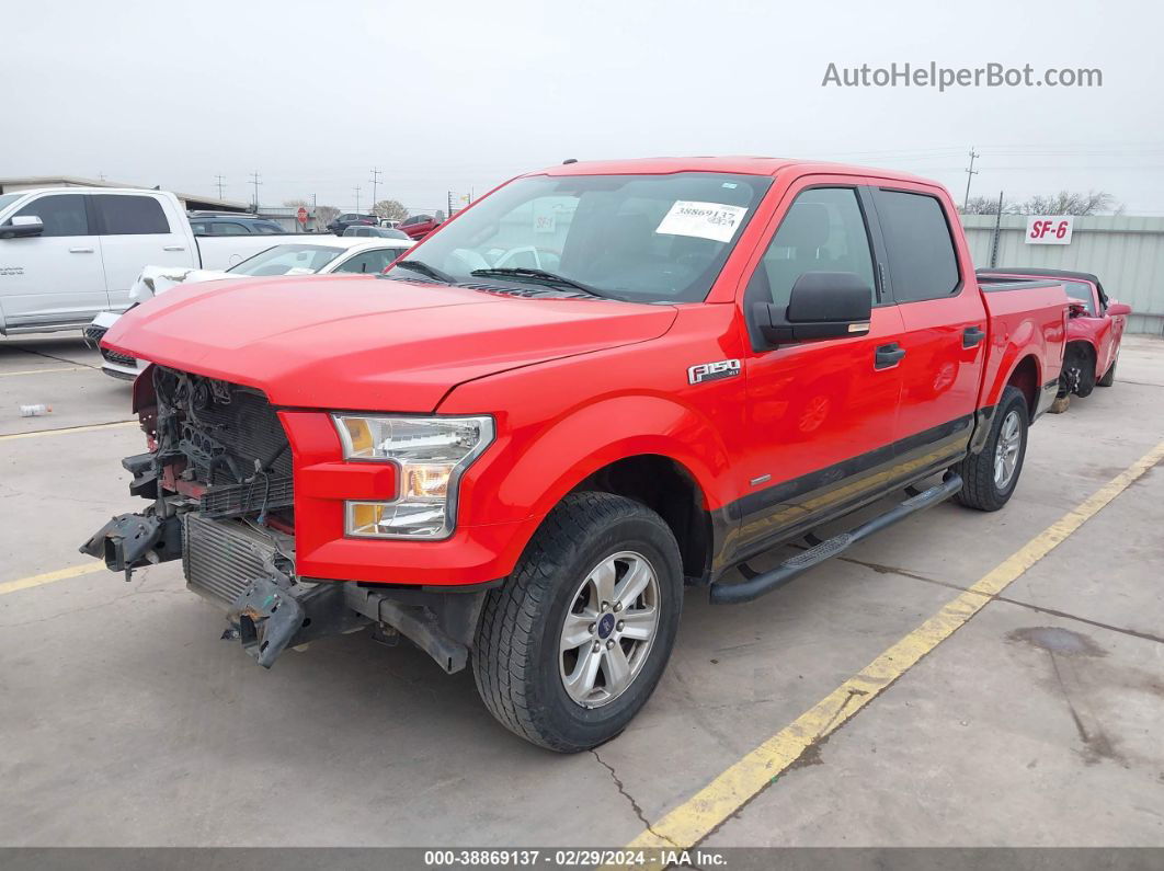 2017 Ford F-150 Xlt Red vin: 1FTEW1CP0HKC71241