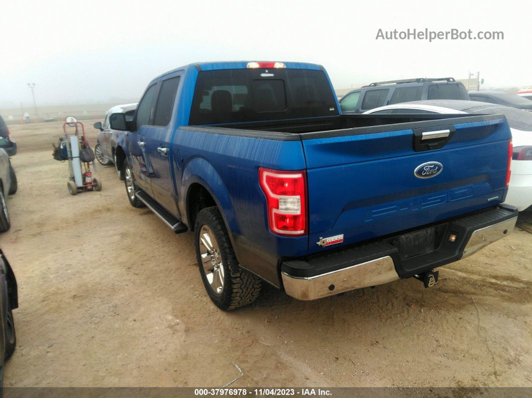 2018 Ford F-150 Xlt Blue vin: 1FTEW1CP0JKF02645